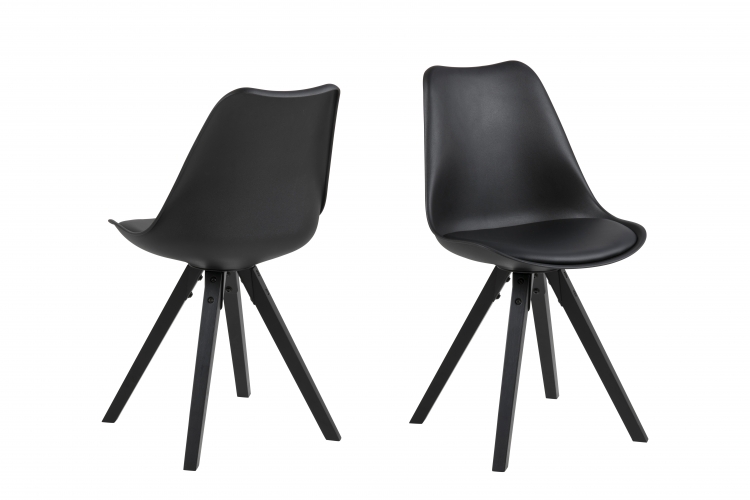 Chaises à dîner Dima - Noir (ensemble de 2)