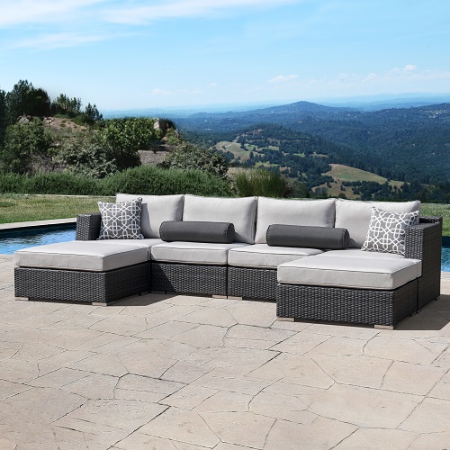 Ensemble sofa extérieur 6 pièces Niko