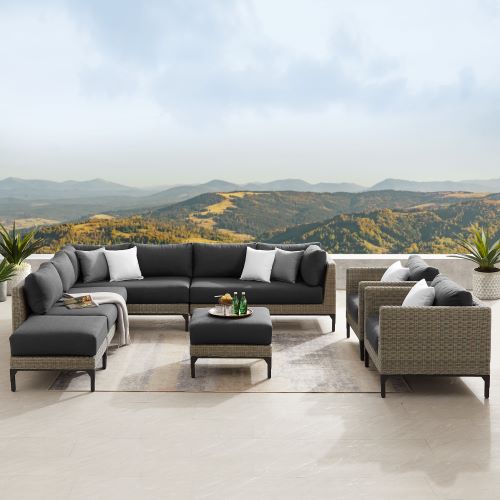 Ensemble sofa extérieur Aberdeen 7 pièces