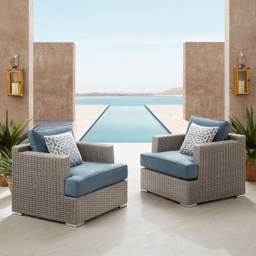 Niko 2pc Club Chair Set (Blue)