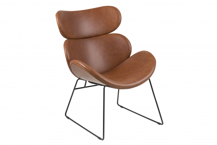 Chaise d'appoint Cazar - Cognac