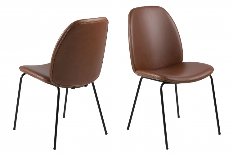 Chaises à dîner Carmen - Cognac (ensemble de 2)