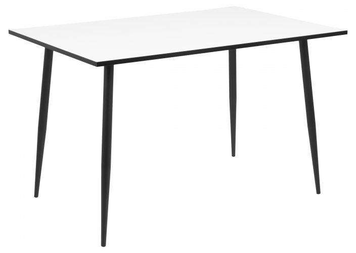 Wilma table repas mélamine blanche