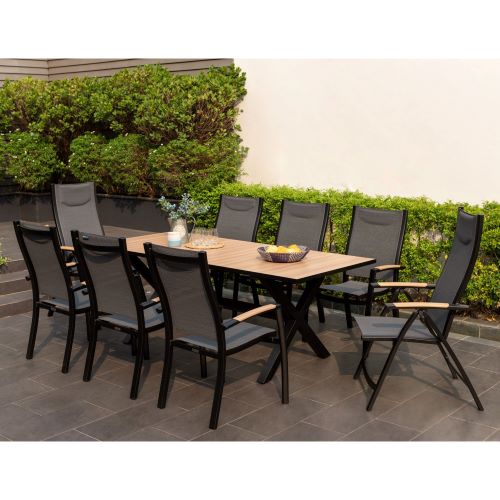 Ensemble repas extérieur Panama 9 pièces