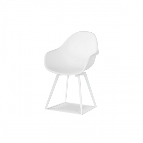 Ensemble de 2 chaises GHOST - blanc